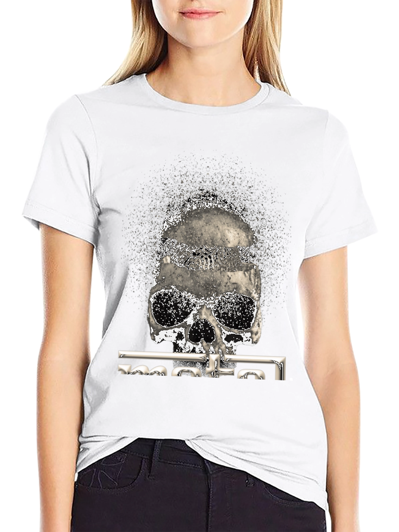 Skull Graphic Print T-Shirt