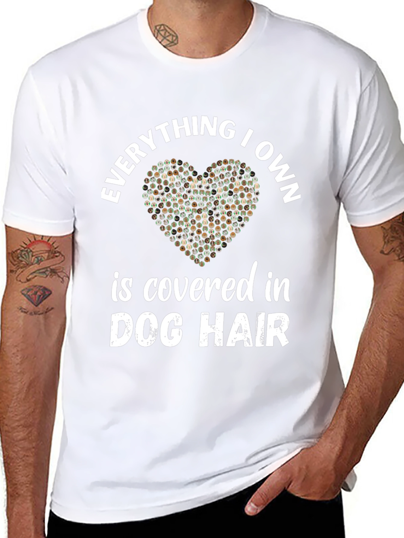 Dog Hair Lover T-Shirt - Everything I Own