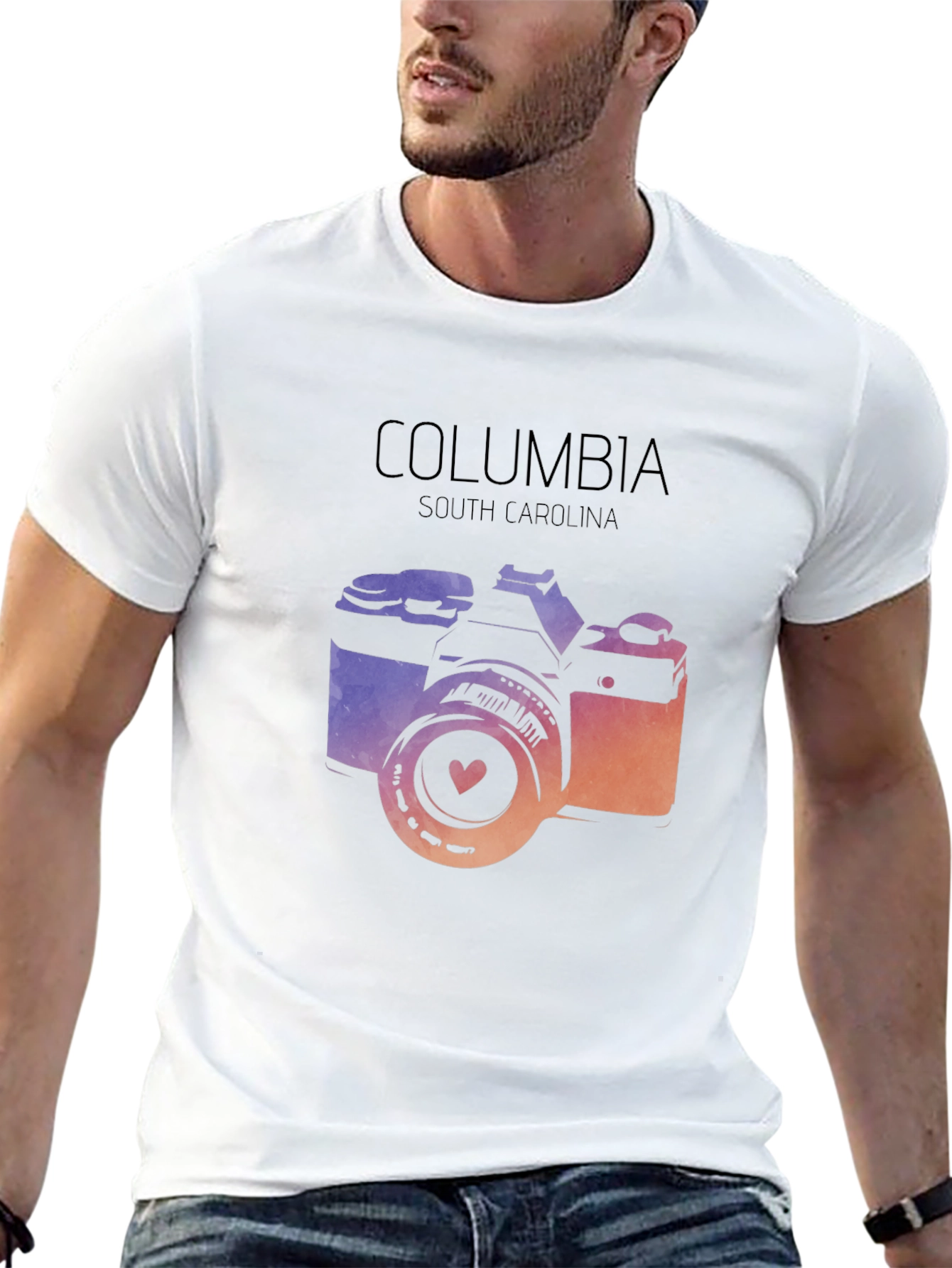 Columbia South Carolina Camera T-Shirt