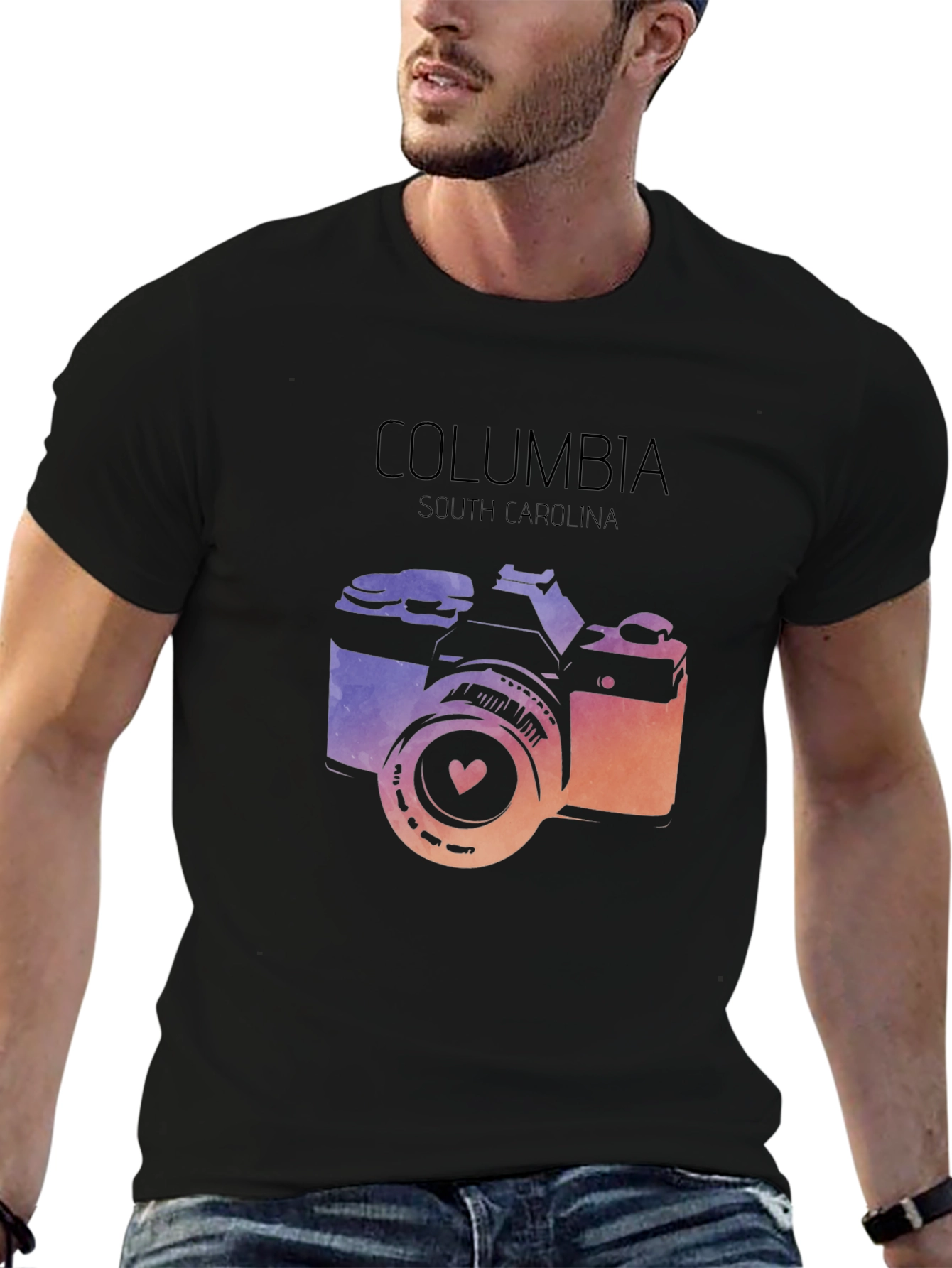 Columbia South Carolina Camera T-Shirt