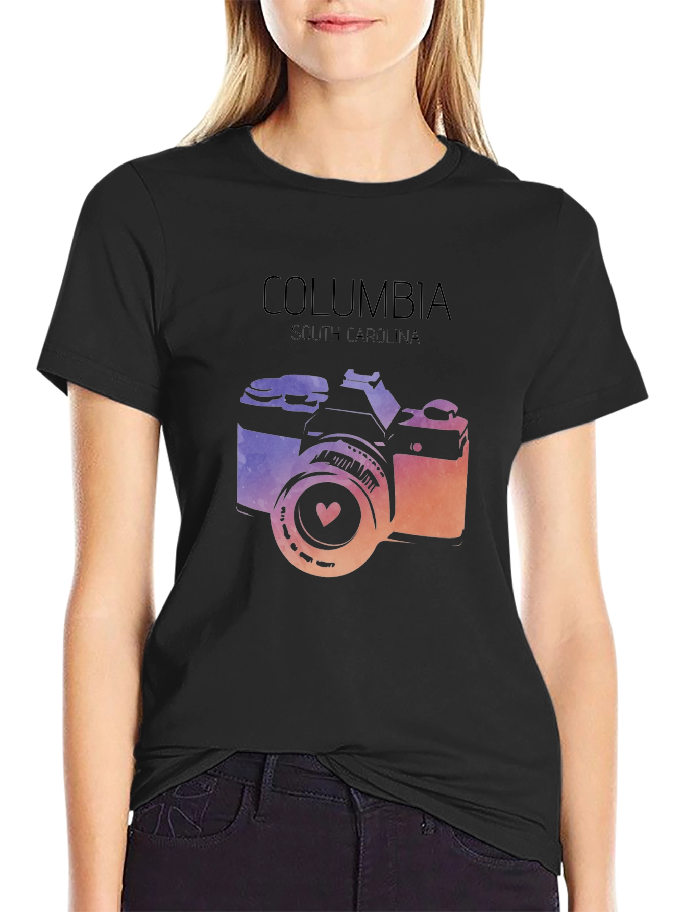 Columbia South Carolina Camera T-Shirt