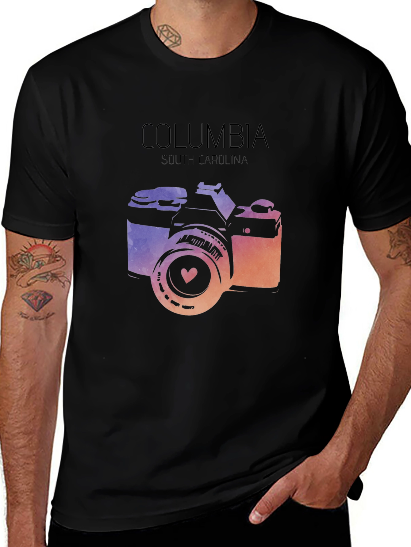 Columbia South Carolina Camera T-Shirt