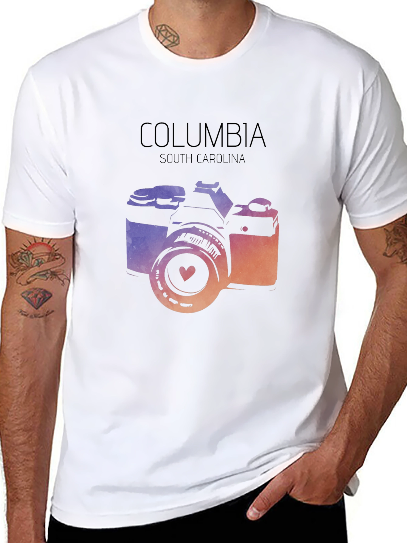 Columbia South Carolina Camera T-Shirt