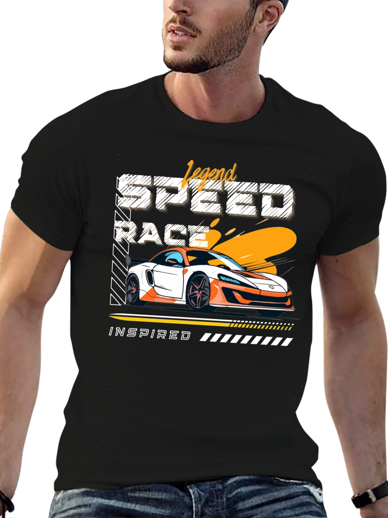 Legend Speed Race Car Graphic T-Shirt