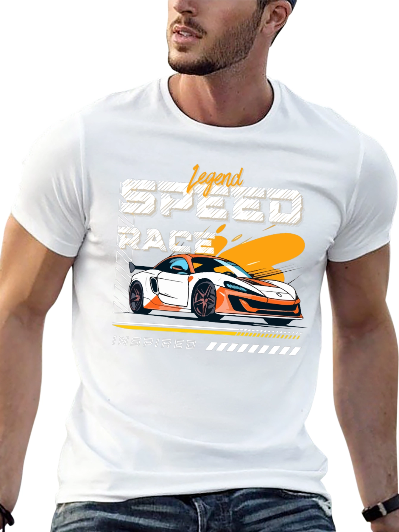 Legend Speed Race Car Graphic T-Shirt