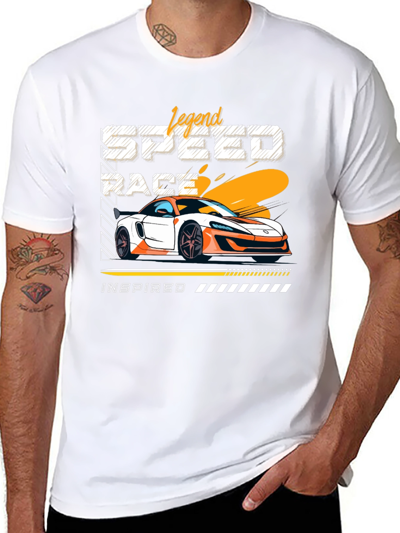 Legend Speed Race Car Graphic T-Shirt