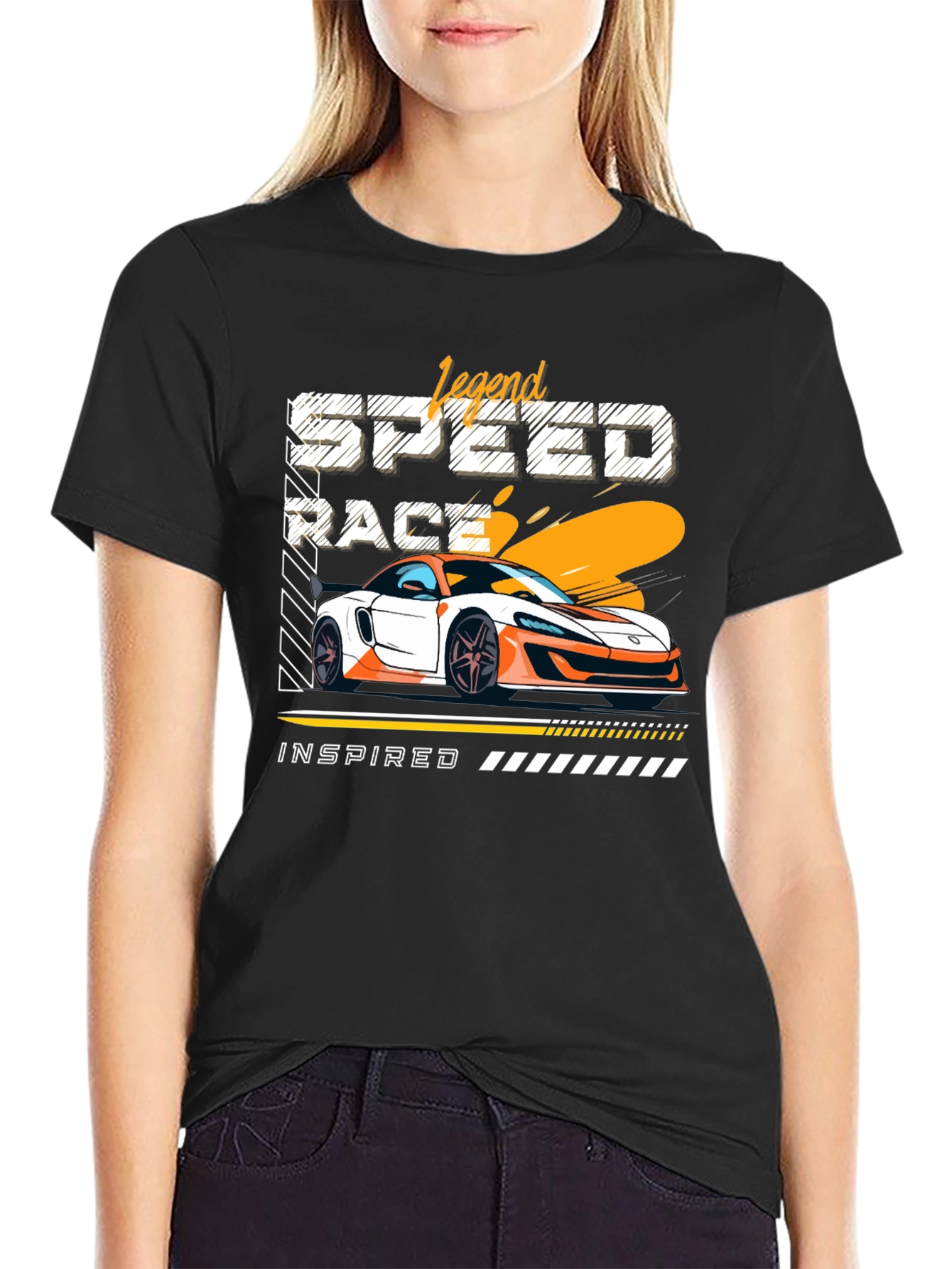Legend Speed Race Car Graphic T-Shirt