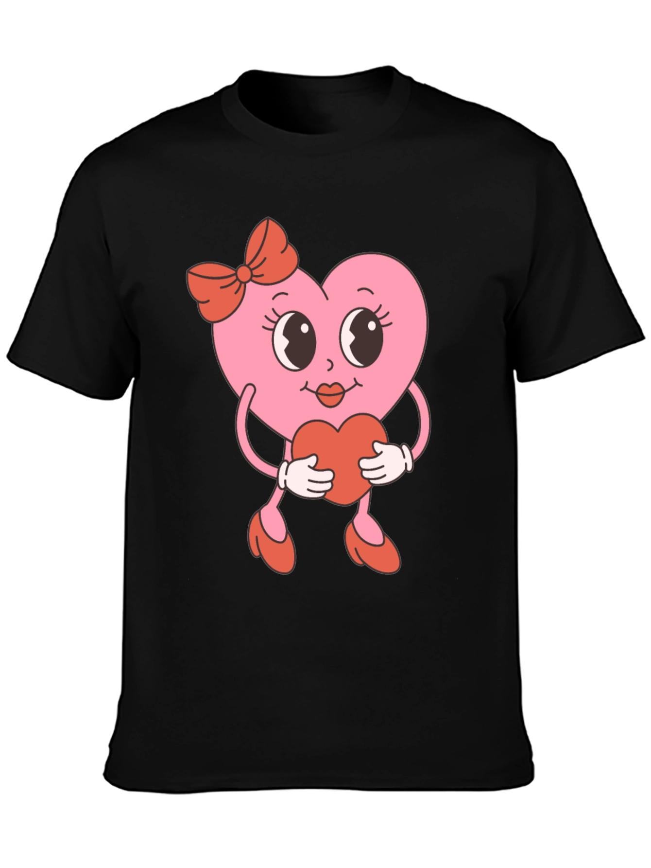 Retro Heart Valentines Day Graphic Tee
