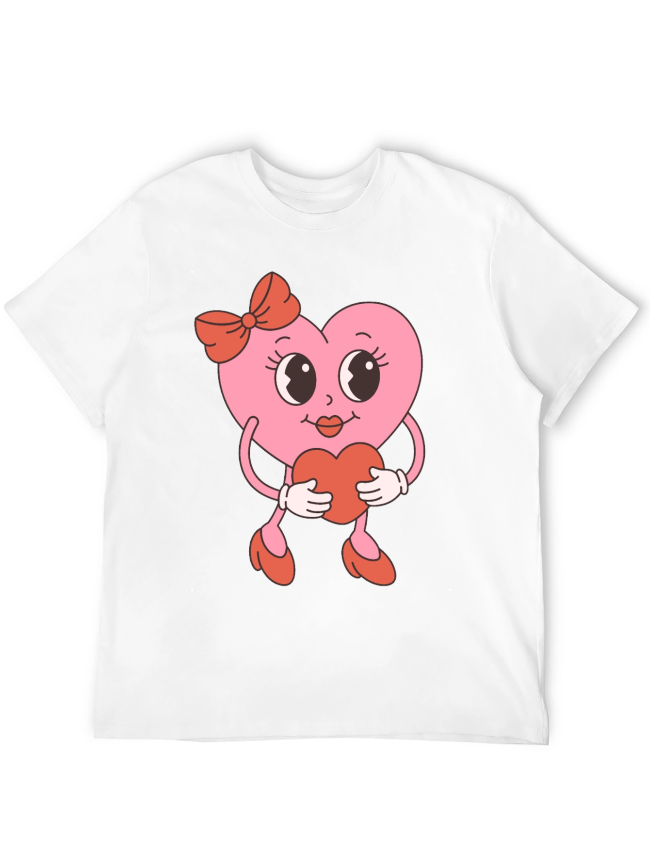 Retro Heart Valentines Day Graphic Tee