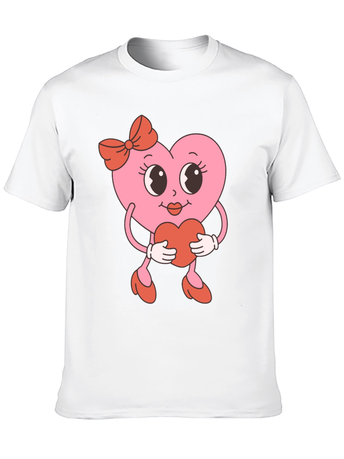 Retro Heart Valentines Day Graphic Tee