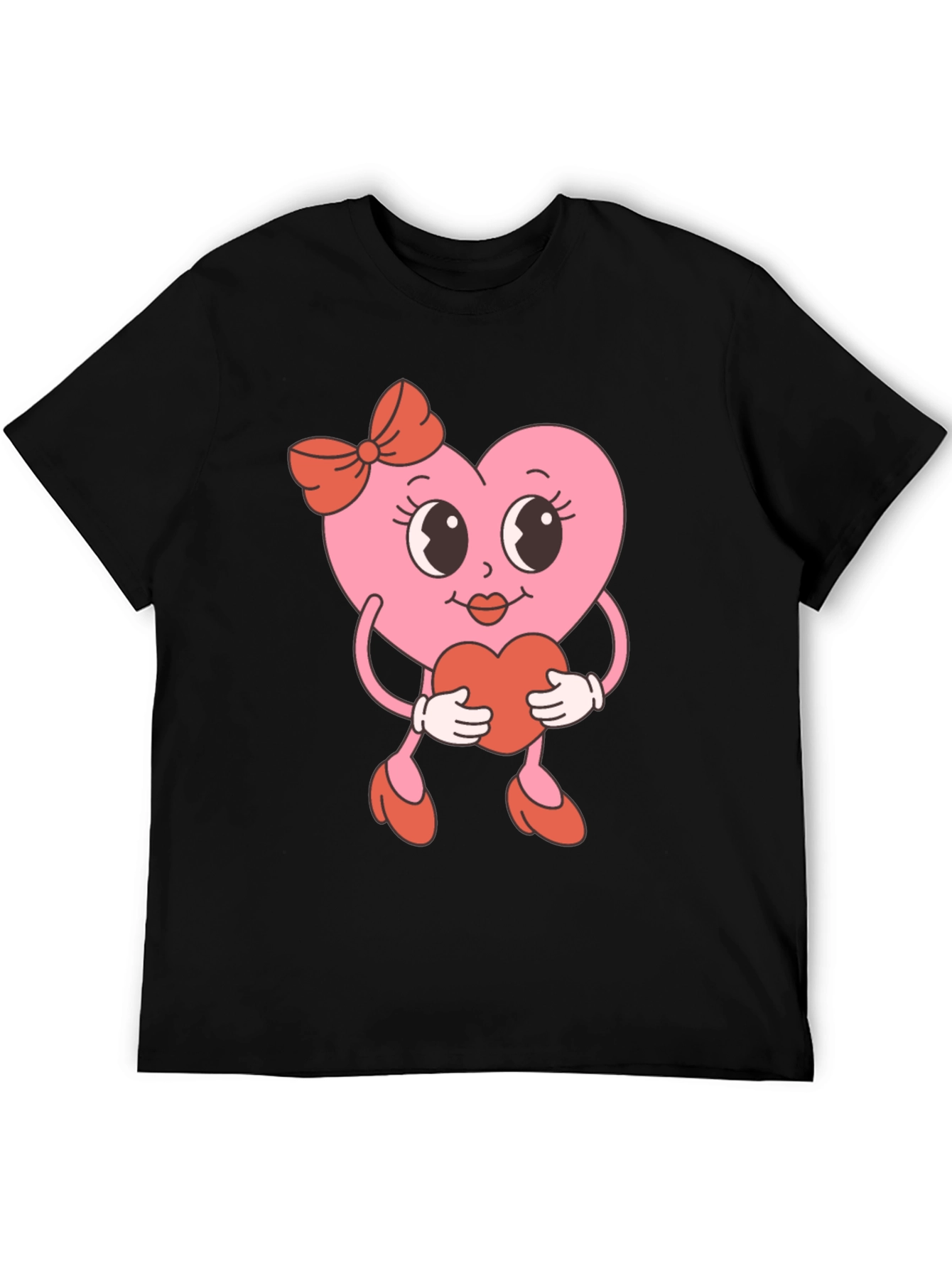 Retro Heart Valentines Day Graphic Tee