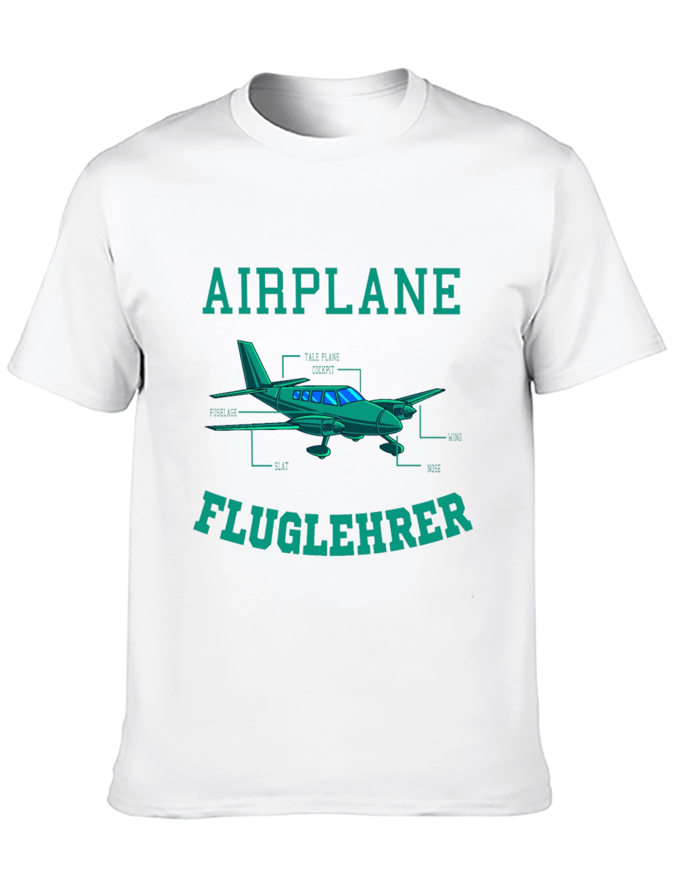 Airplane Fluglehrer T-Shirt - Aviation Instructor Tee