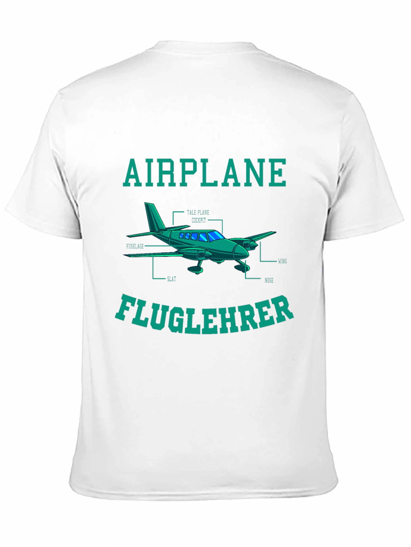 Airplane Fluglehrer T-Shirt - Aviation Instructor Tee
