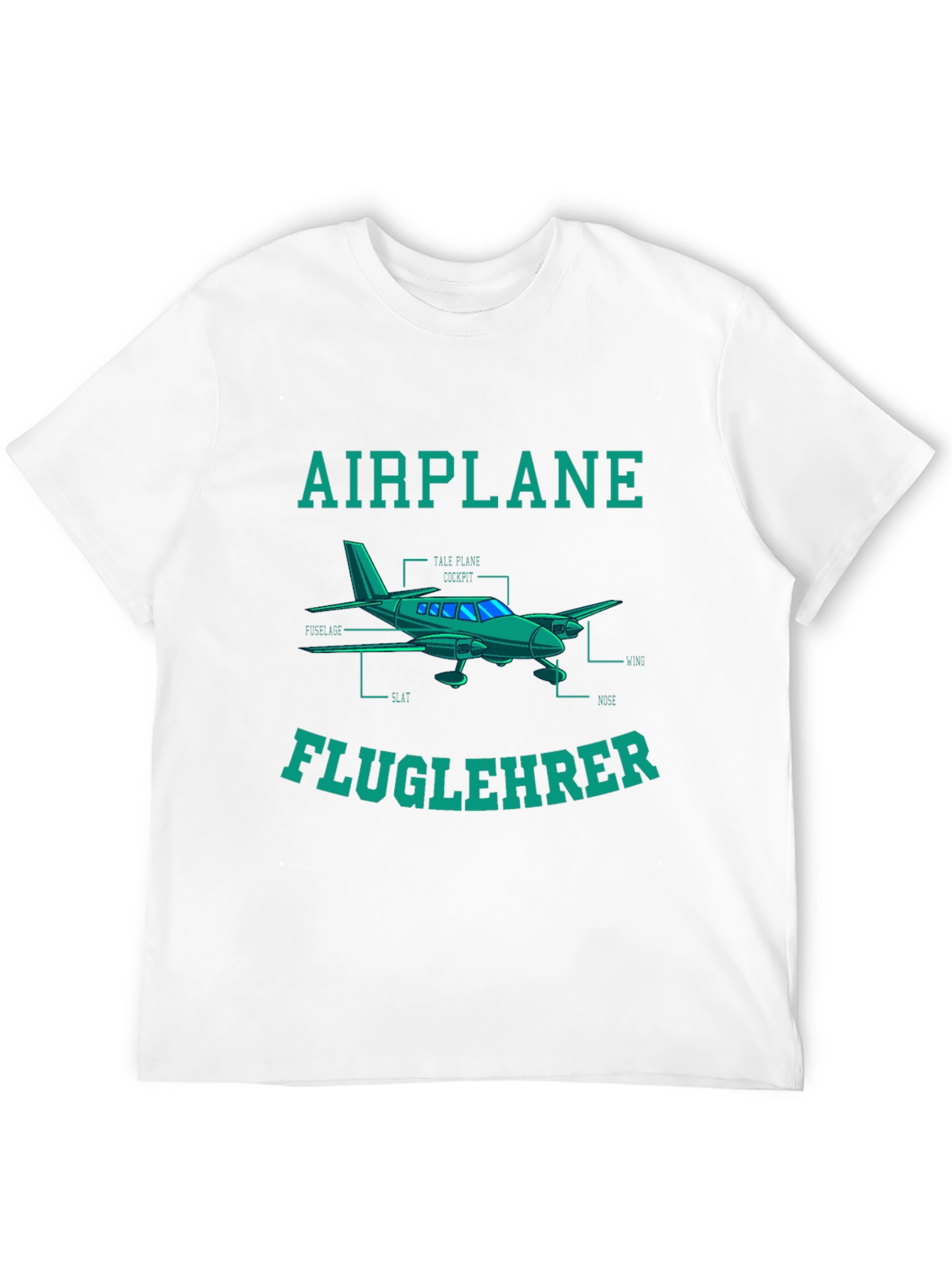 Airplane Fluglehrer T-Shirt - Aviation Instructor Tee