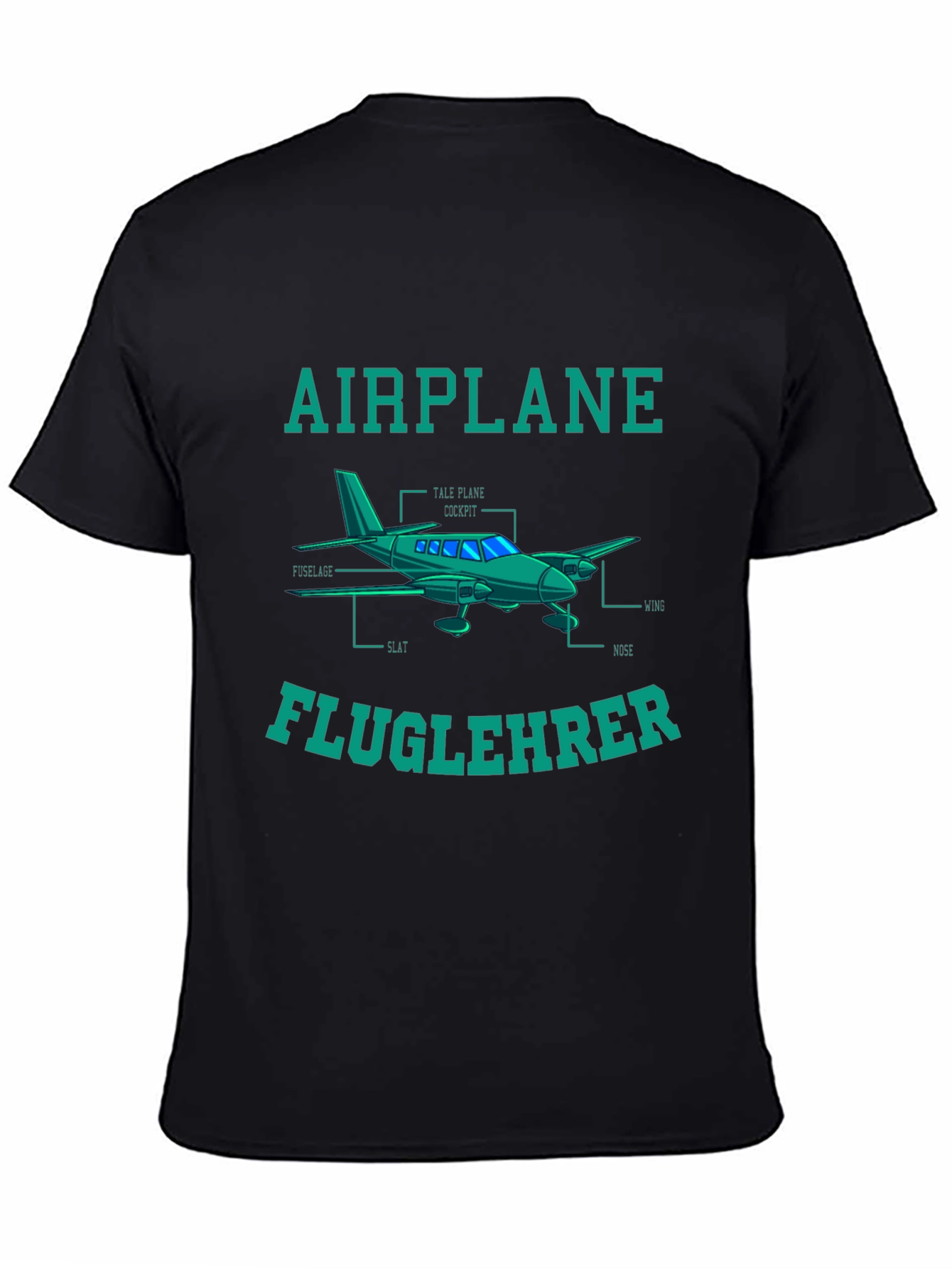Airplane Fluglehrer T-Shirt - Aviation Instructor Tee
