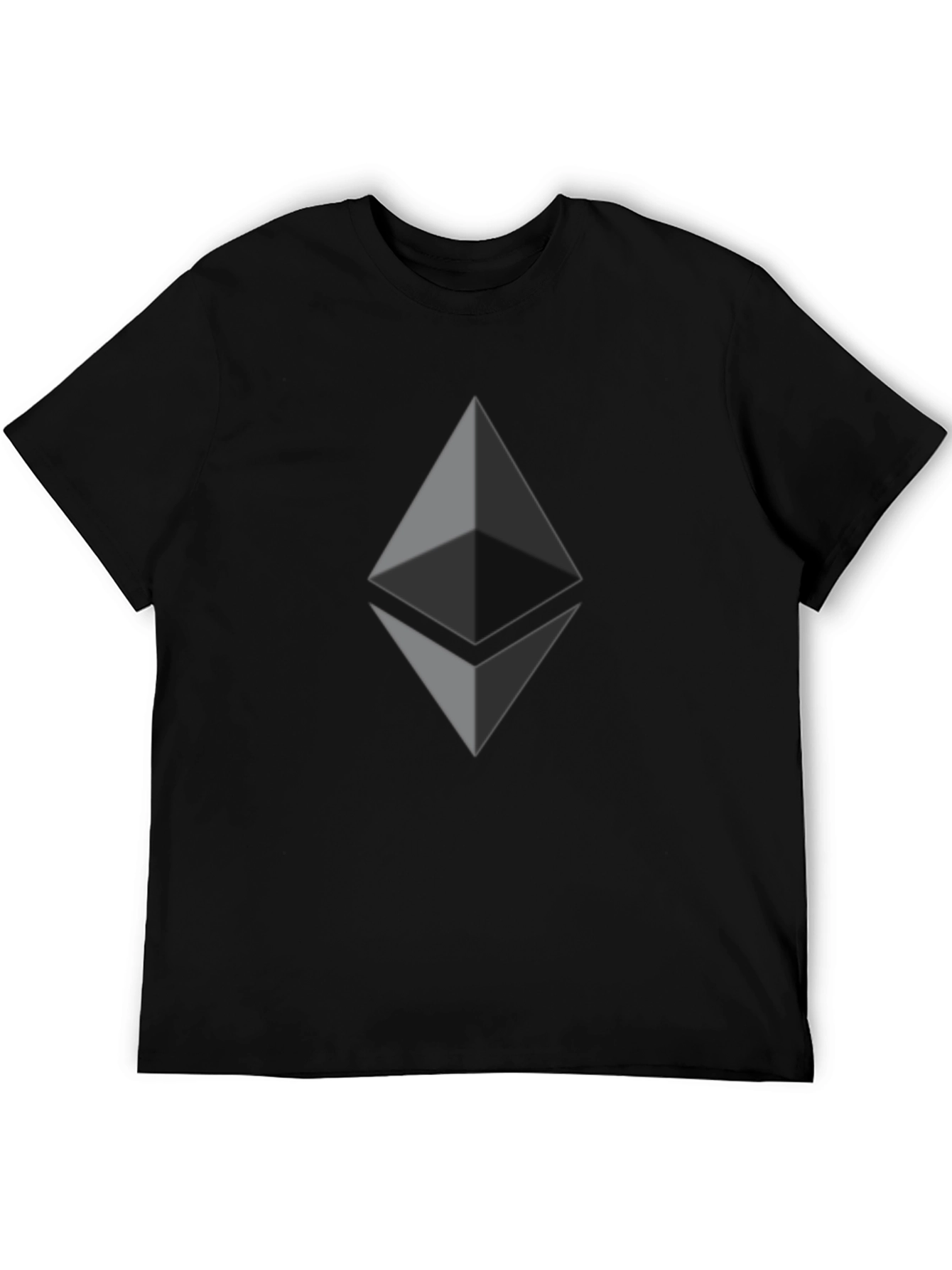 Ethereum Logo Graphic Black T-Shirt