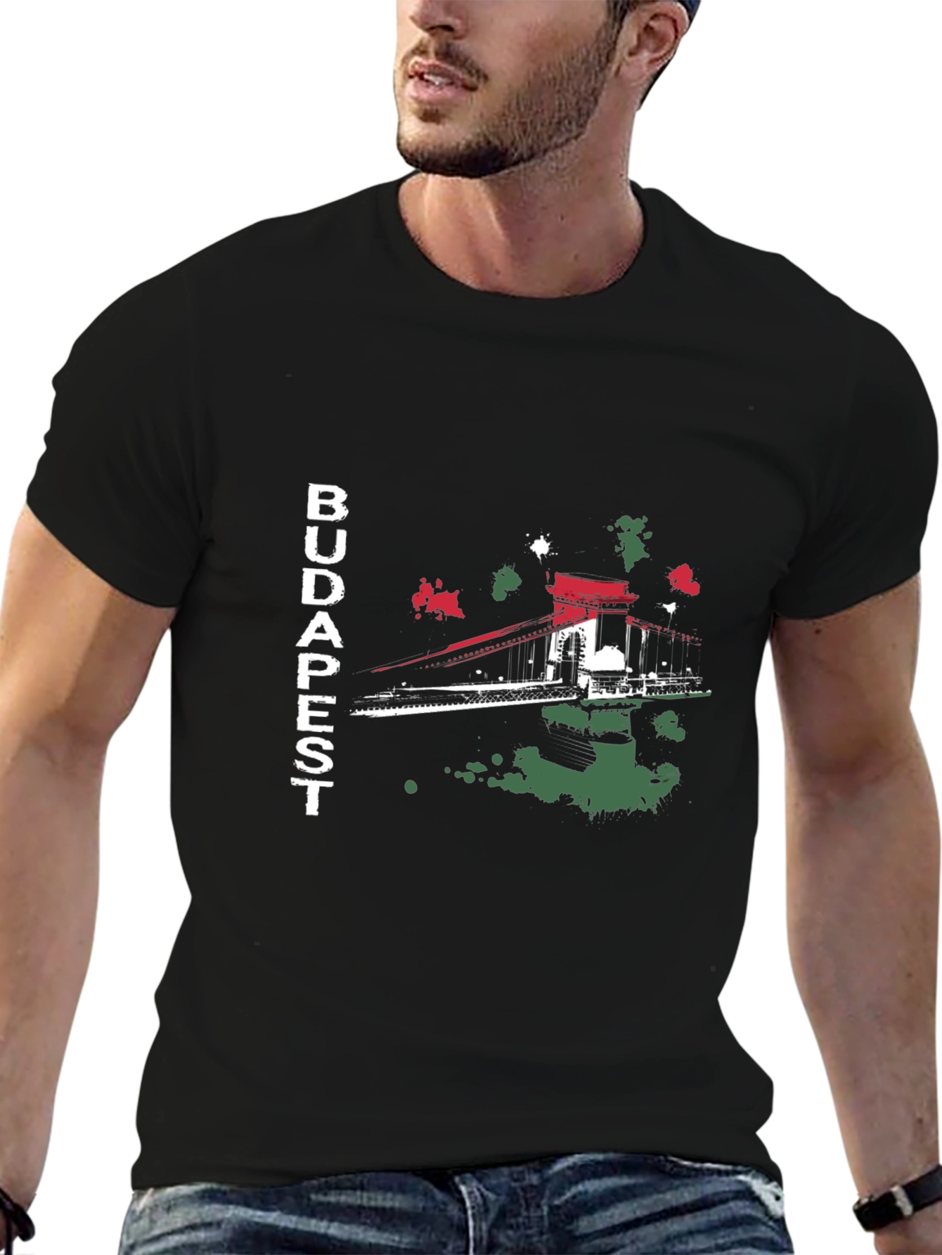 Budapest Bridge Graphic T-Shirt