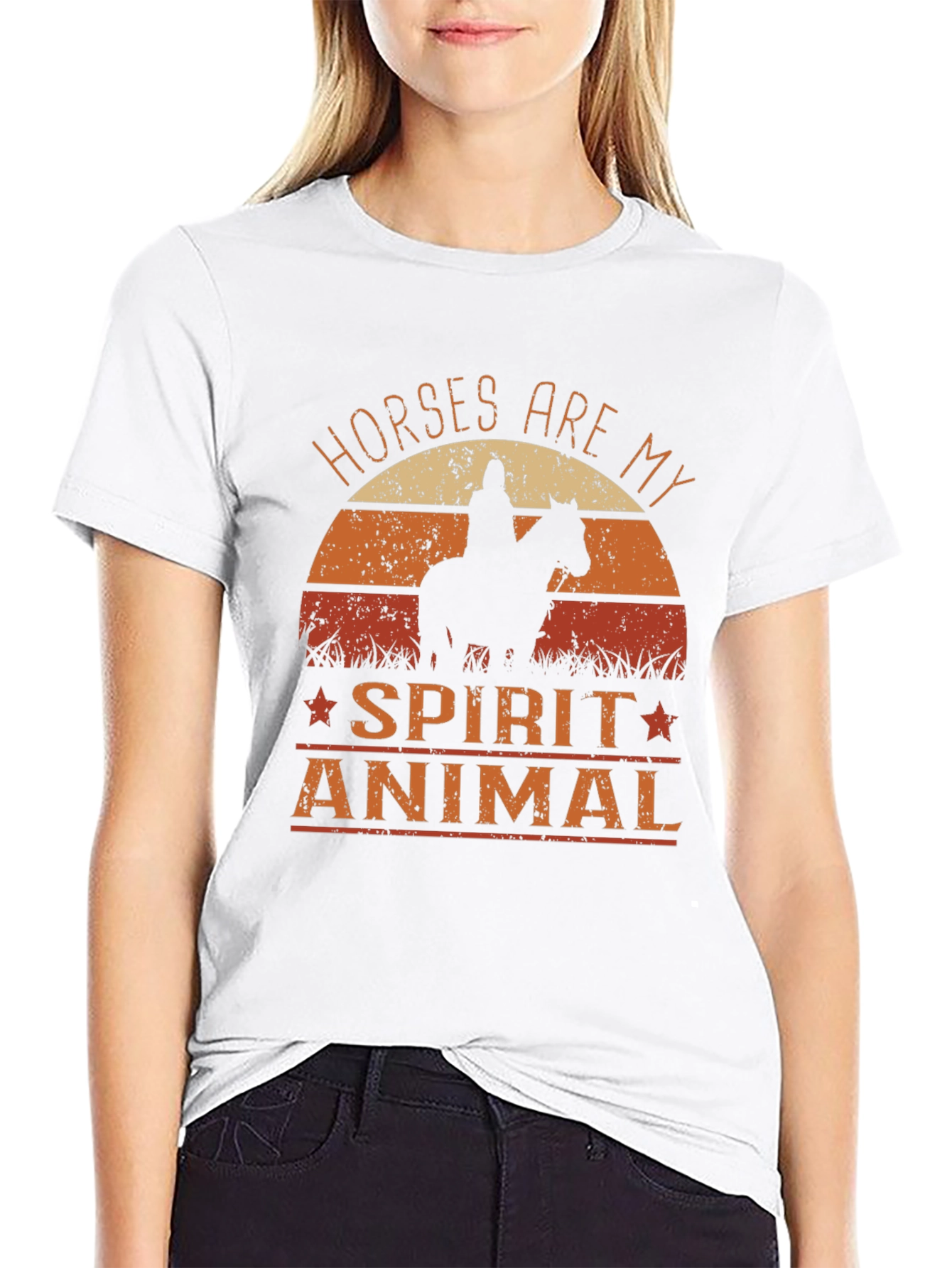 Horses Are My Spirit Animal Graphic T-Shirt