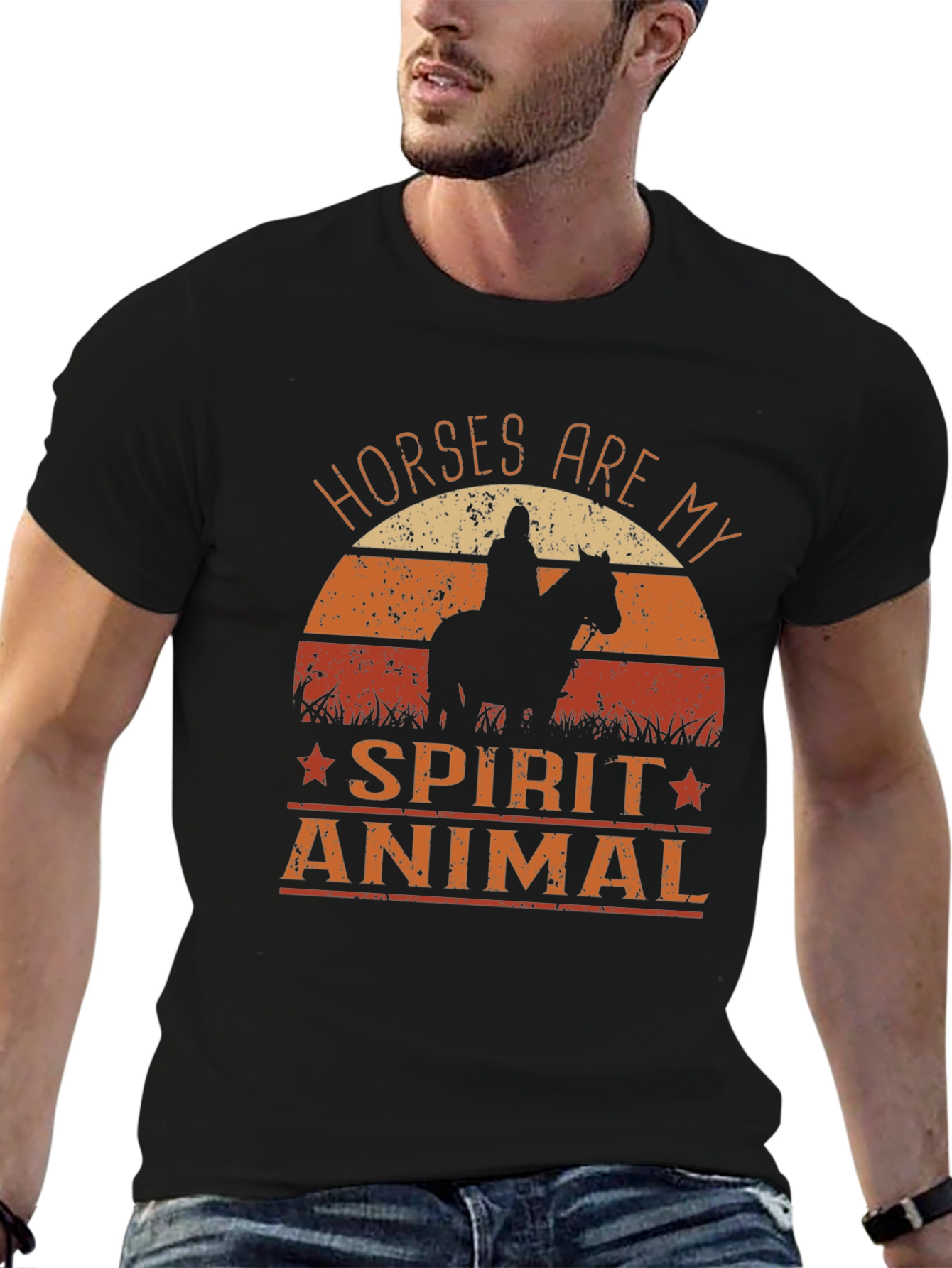 Horses Are My Spirit Animal Graphic T-Shirt