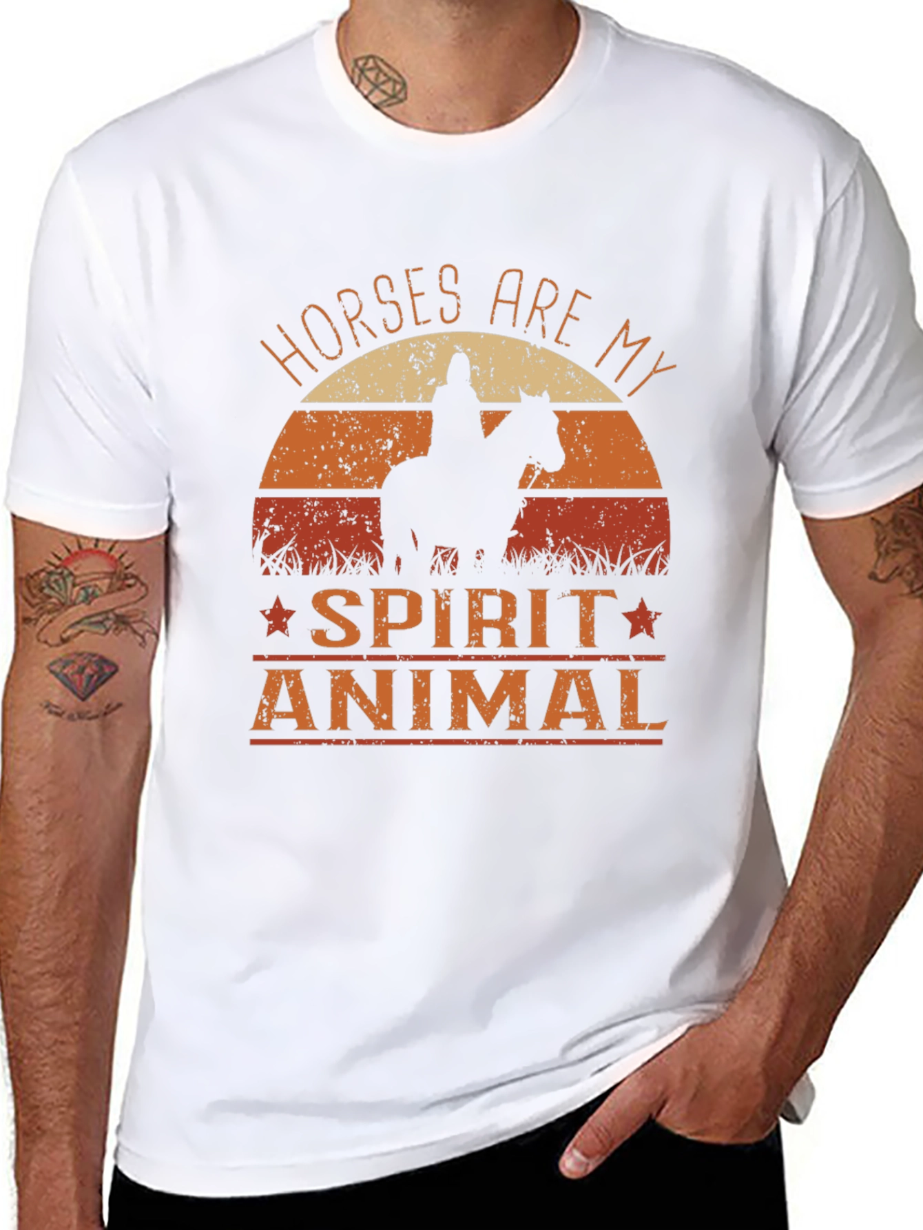 Horses Are My Spirit Animal Graphic T-Shirt