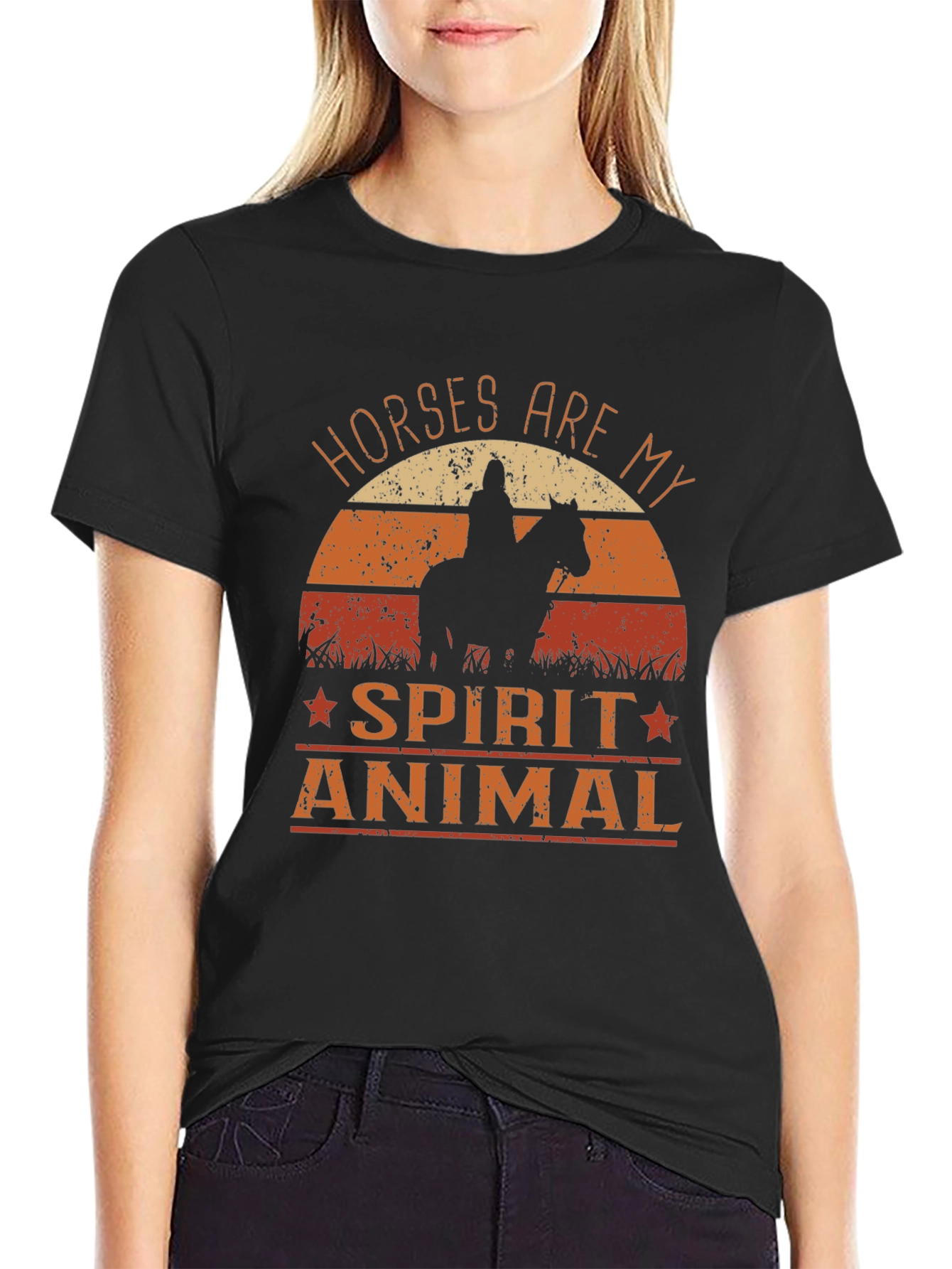 Horses Are My Spirit Animal Graphic T-Shirt