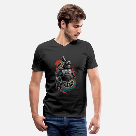 Samurai Spirit with Dragon Embrace Art
