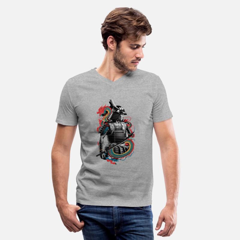 Samurai Spirit with Dragon Embrace Art