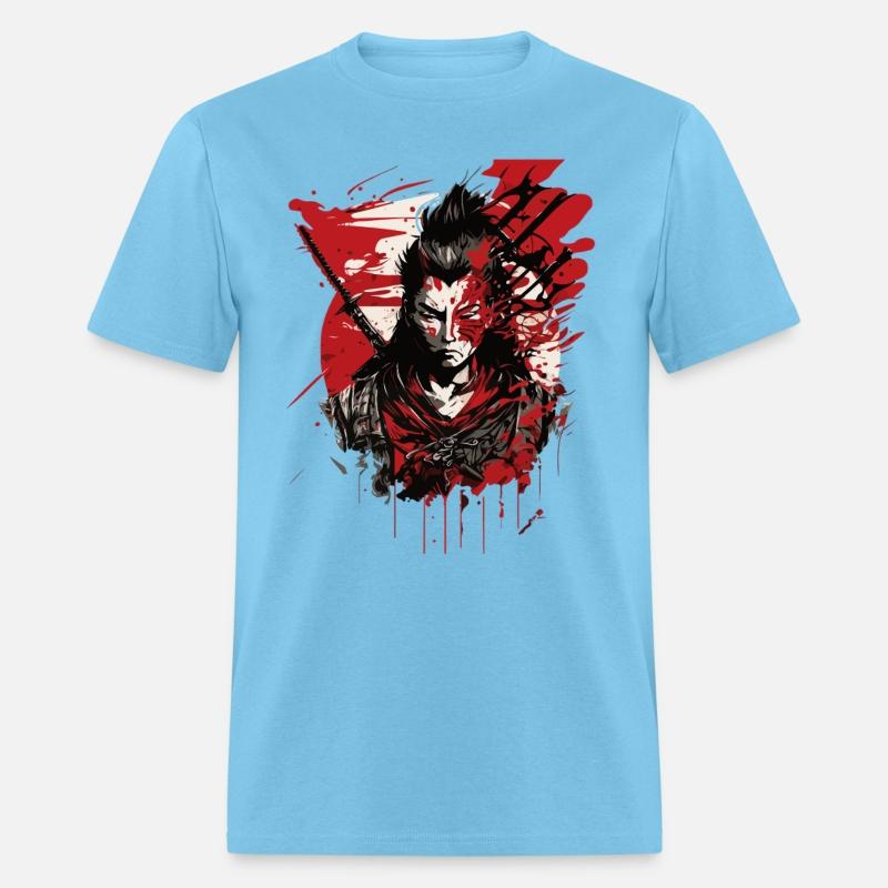 Samurai Warrior - Intense Blood Splatter Art