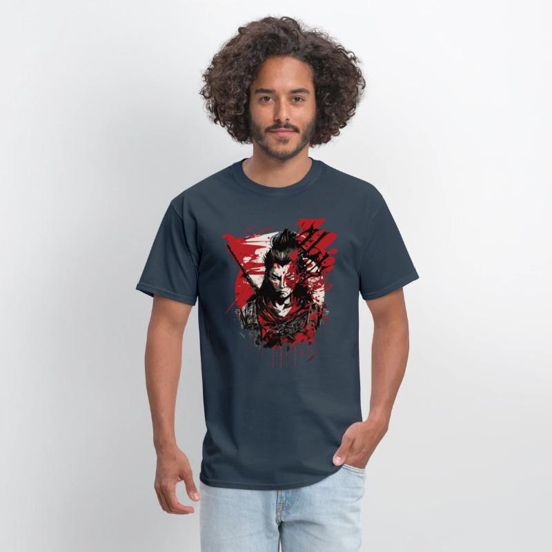 Samurai Warrior - Intense Blood Splatter Art