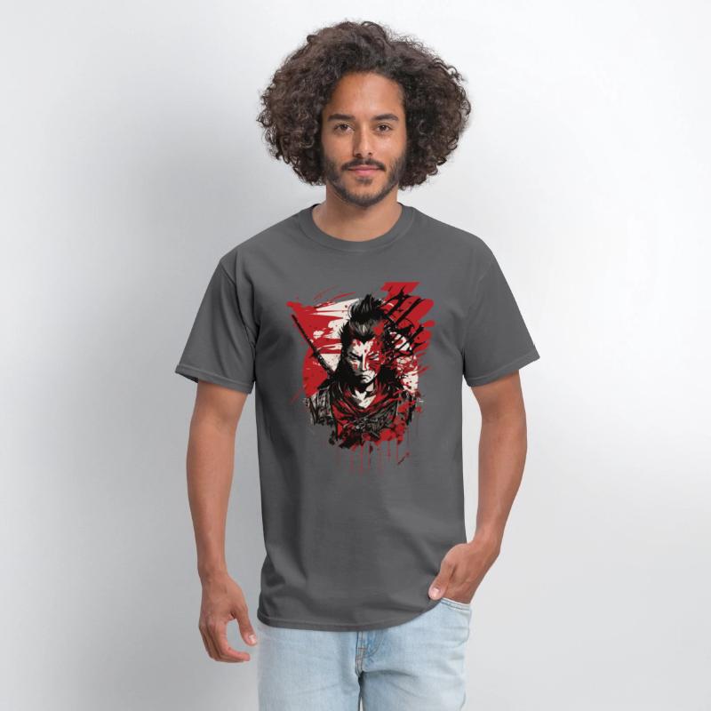 Samurai Warrior - Intense Blood Splatter Art