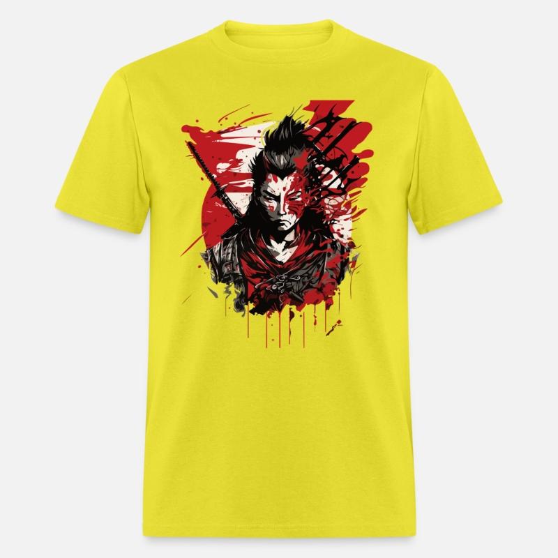 Samurai Warrior - Intense Blood Splatter Art