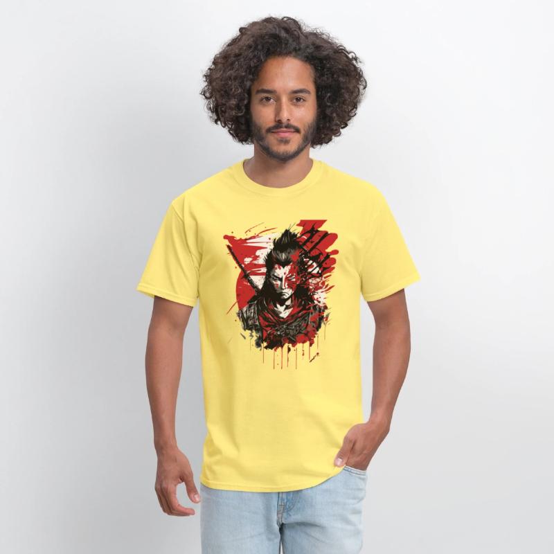 Samurai Warrior - Intense Blood Splatter Art