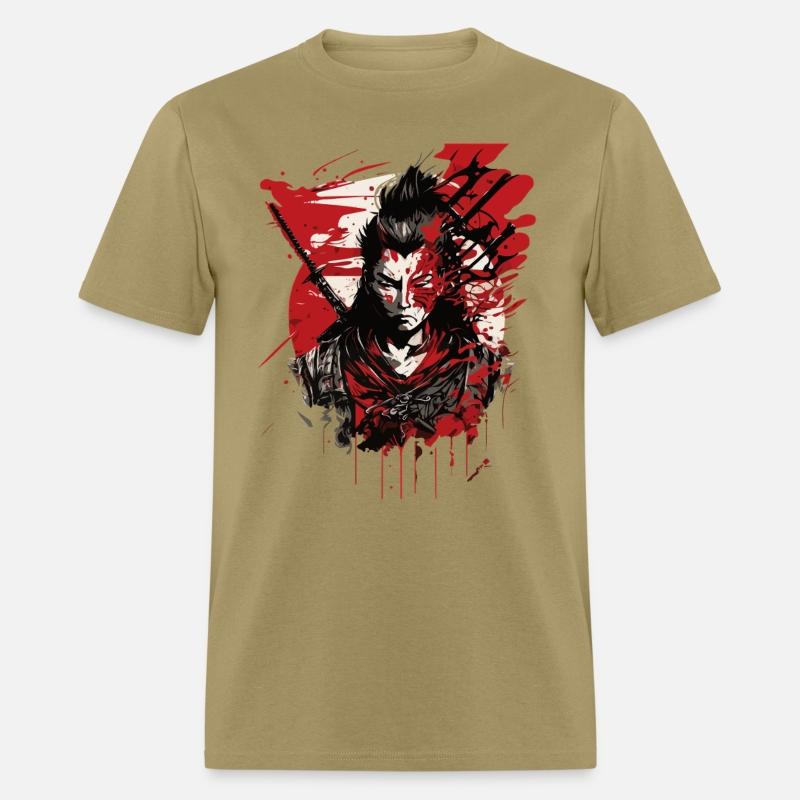 Samurai Warrior - Intense Blood Splatter Art