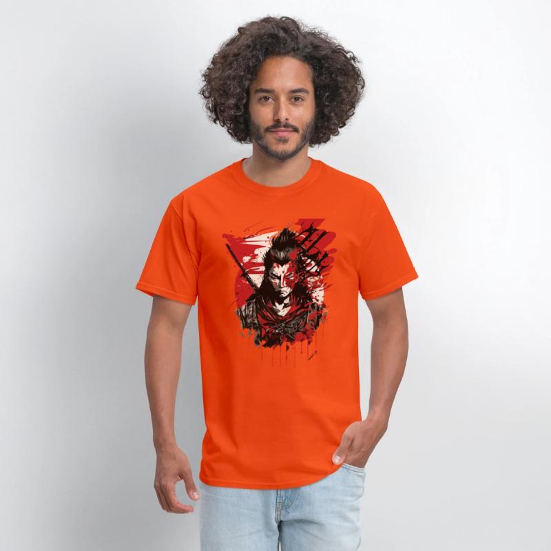 Samurai Warrior - Intense Blood Splatter Art