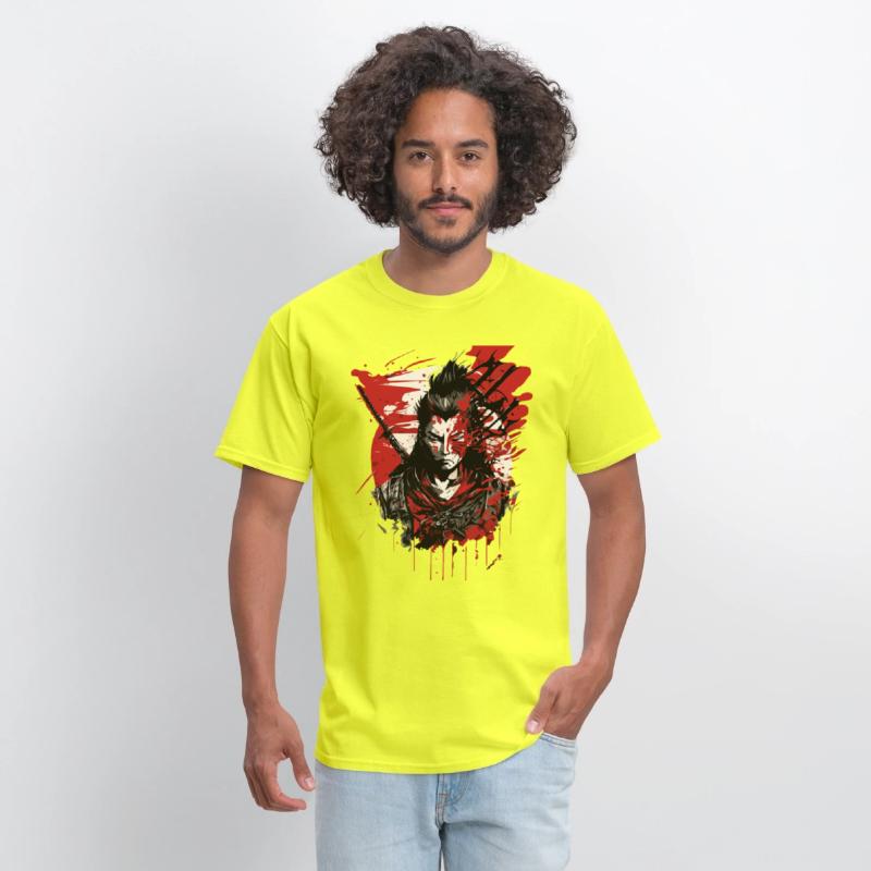 Samurai Warrior - Intense Blood Splatter Art