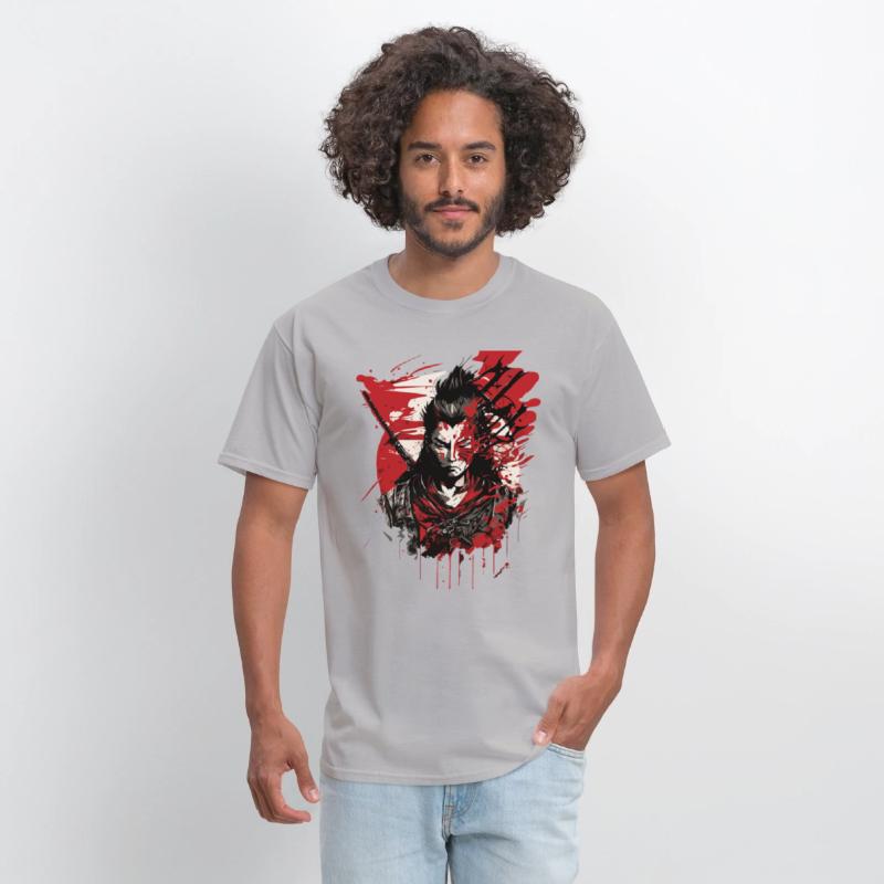 Samurai Warrior - Intense Blood Splatter Art