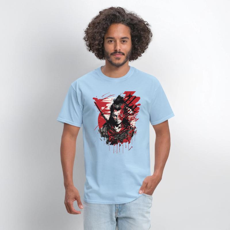 Samurai Warrior - Intense Blood Splatter Art