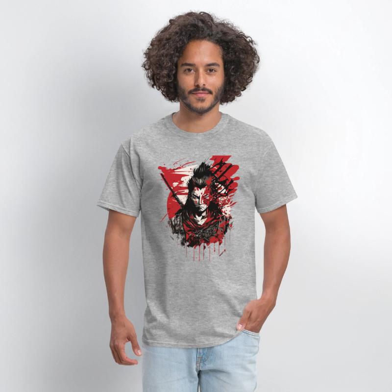 Samurai Warrior - Intense Blood Splatter Art