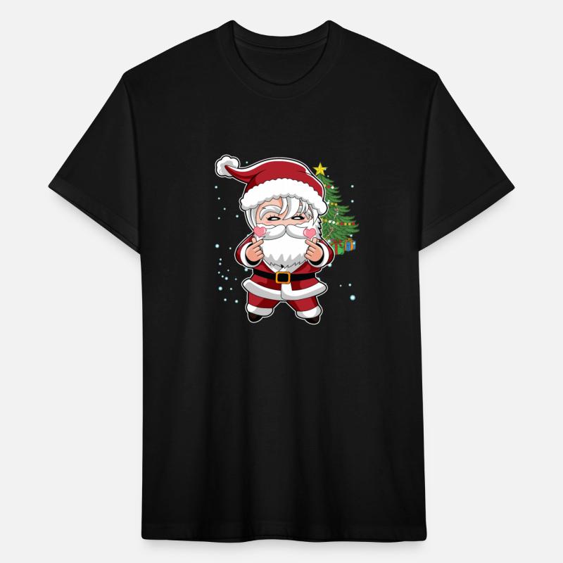 Santa K Pop Style Finger Heart Gesture Korean
