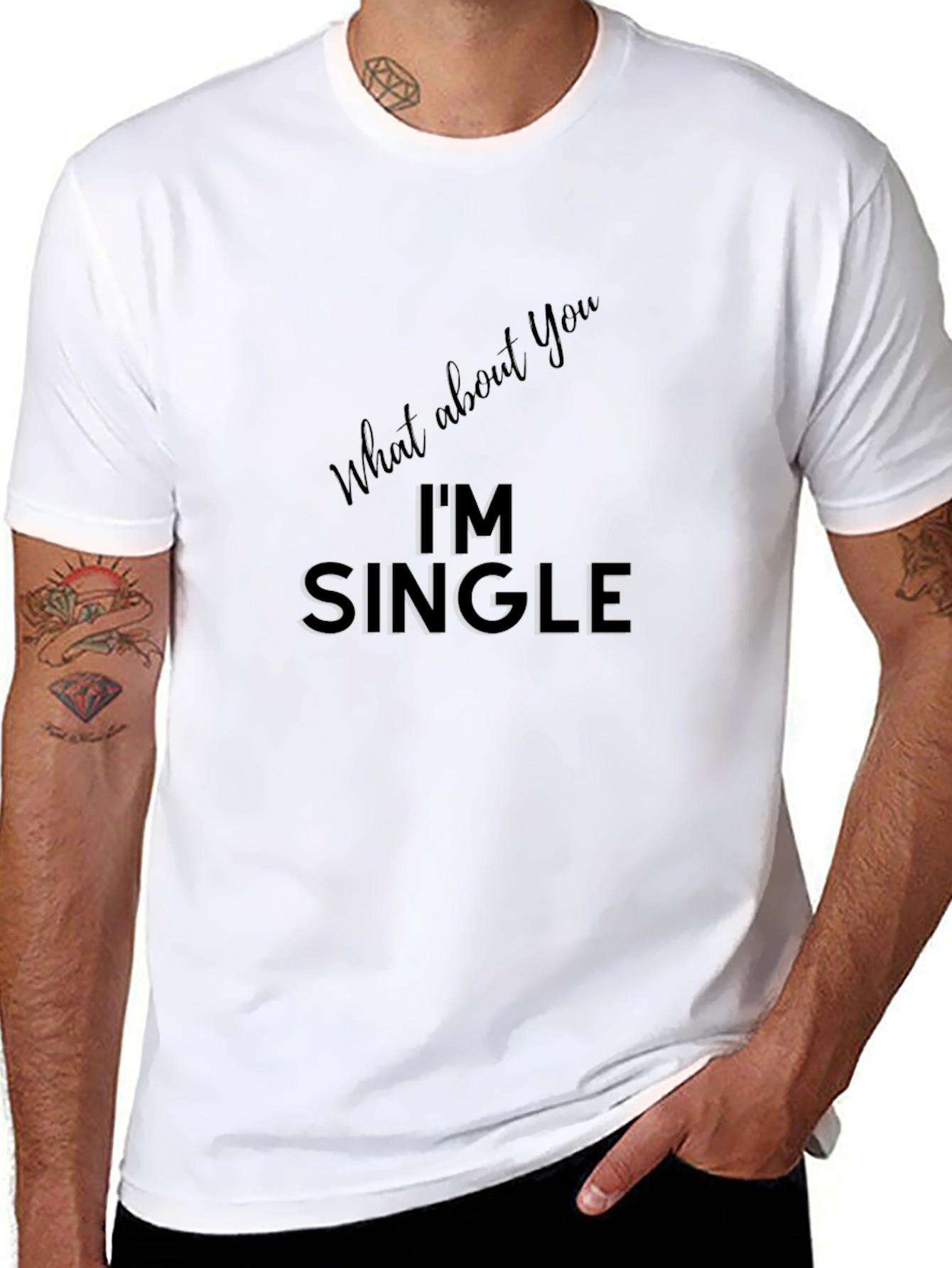 Im Single T-Shirt - Black Funny Dating Tee