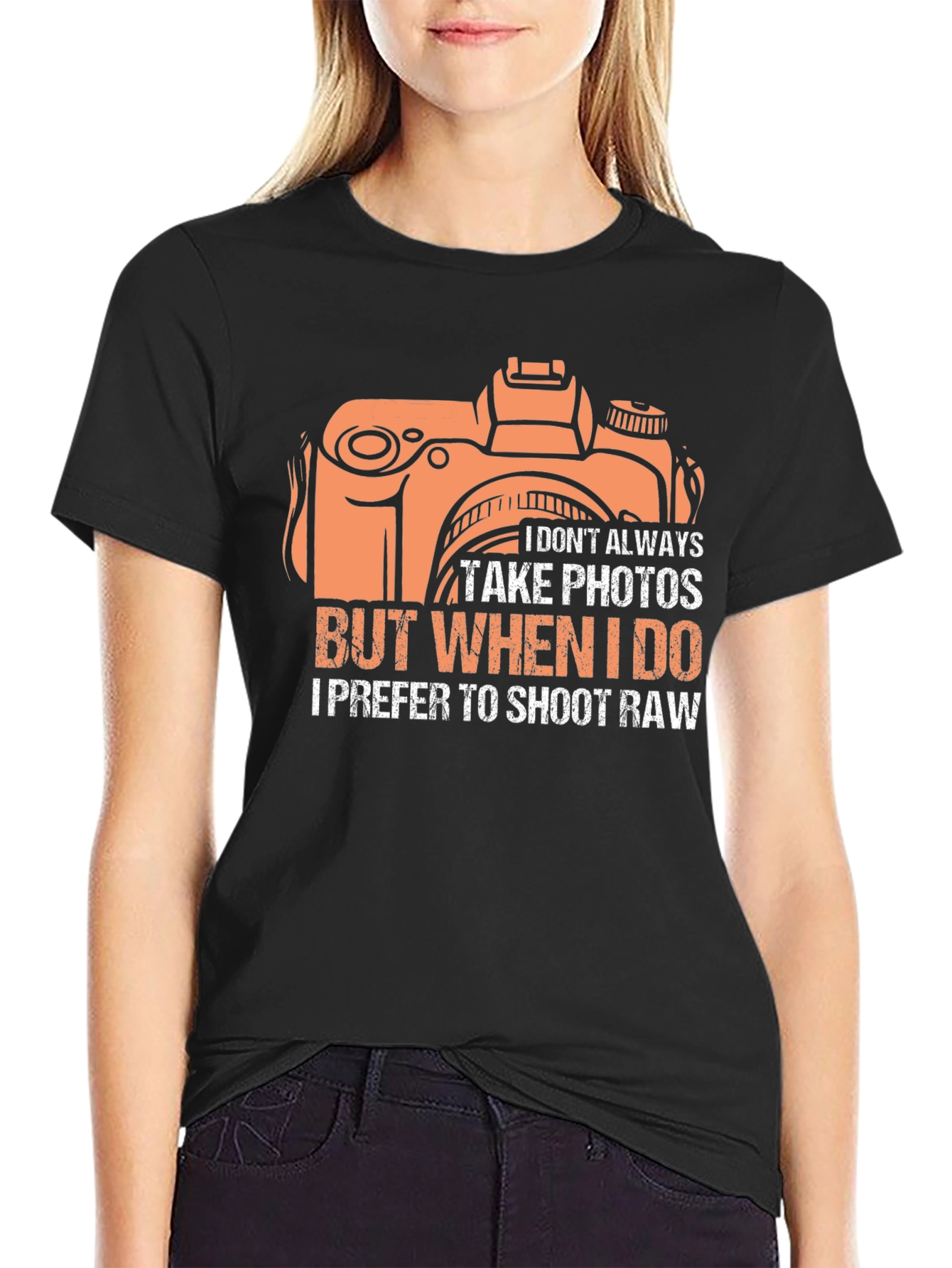 Funny Photographer T-Shirt - I Prefer to Shoot Raw