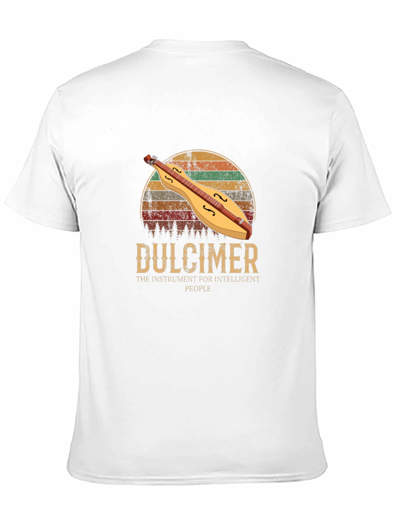 Dulcimer Instrument Intelligent People T-Shirt