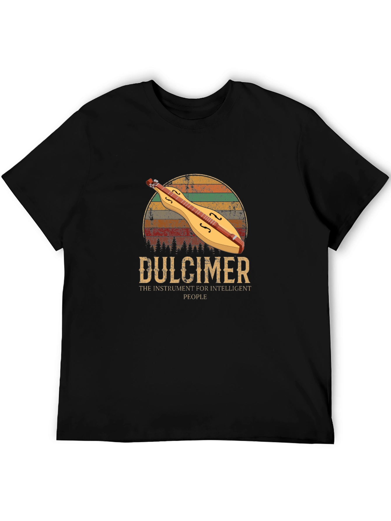 Dulcimer Instrument Intelligent People T-Shirt