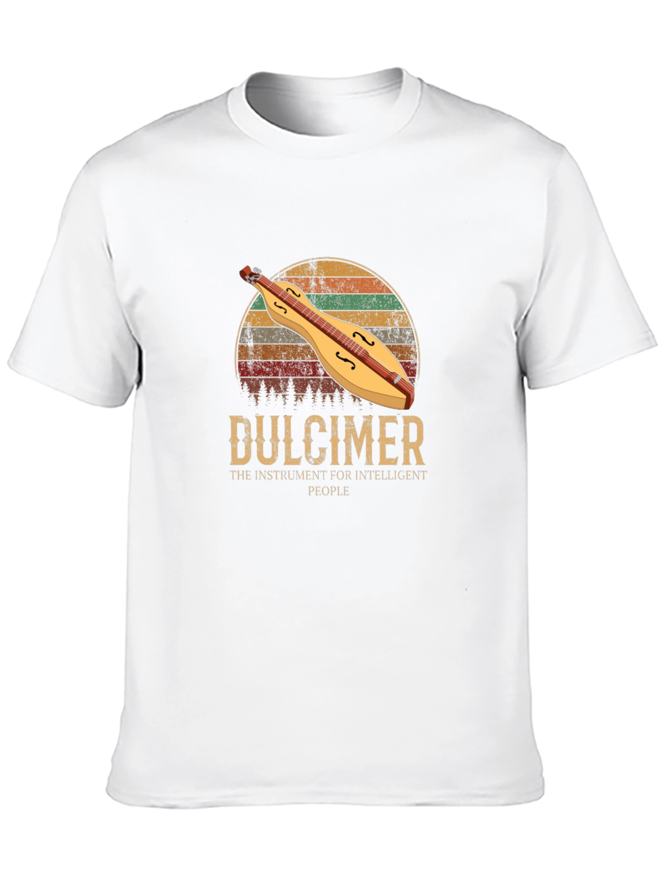 Dulcimer Instrument Intelligent People T-Shirt