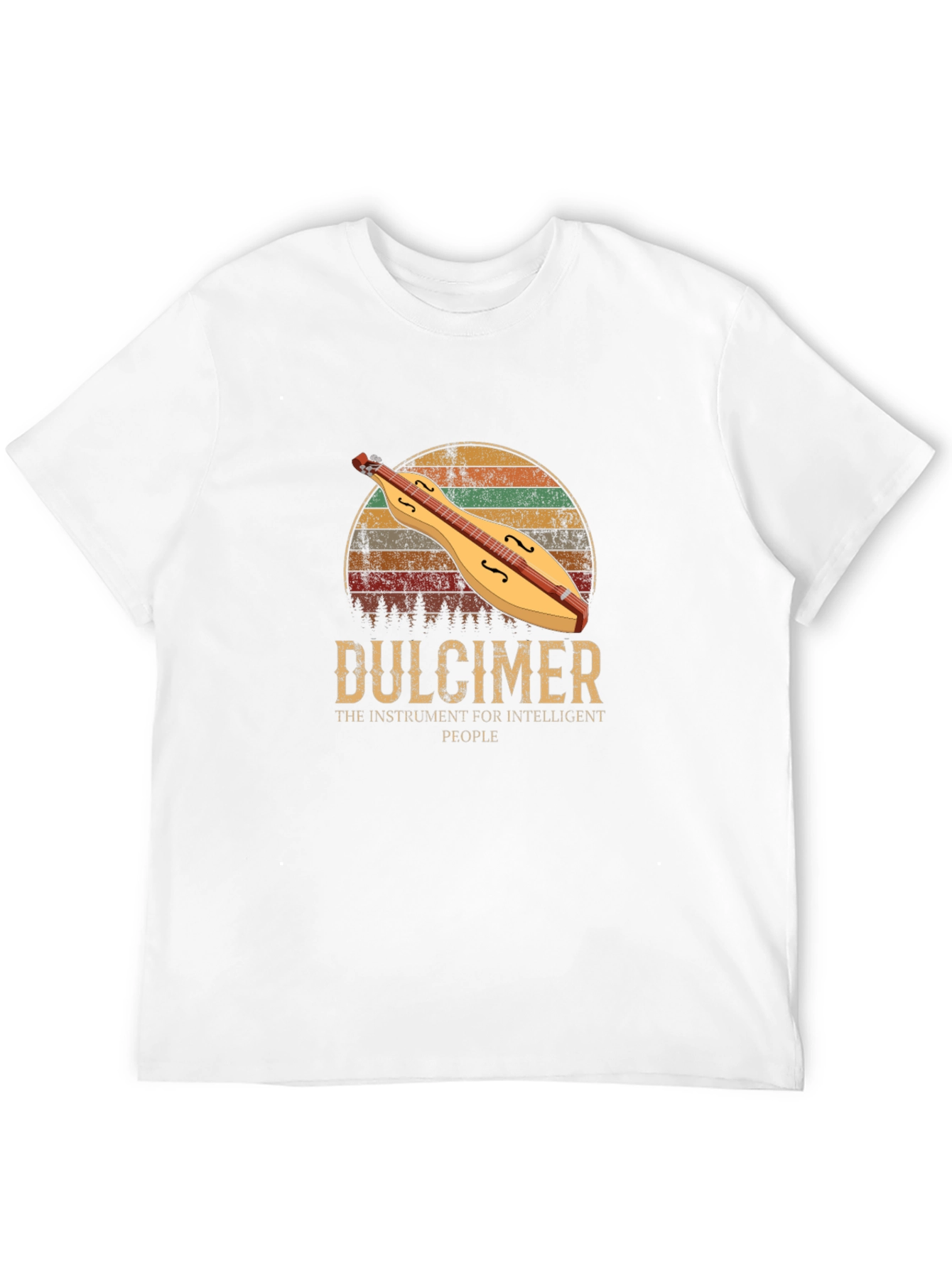 Dulcimer Instrument Intelligent People T-Shirt