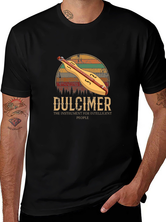 Dulcimer Instrument Intelligent People T-Shirt