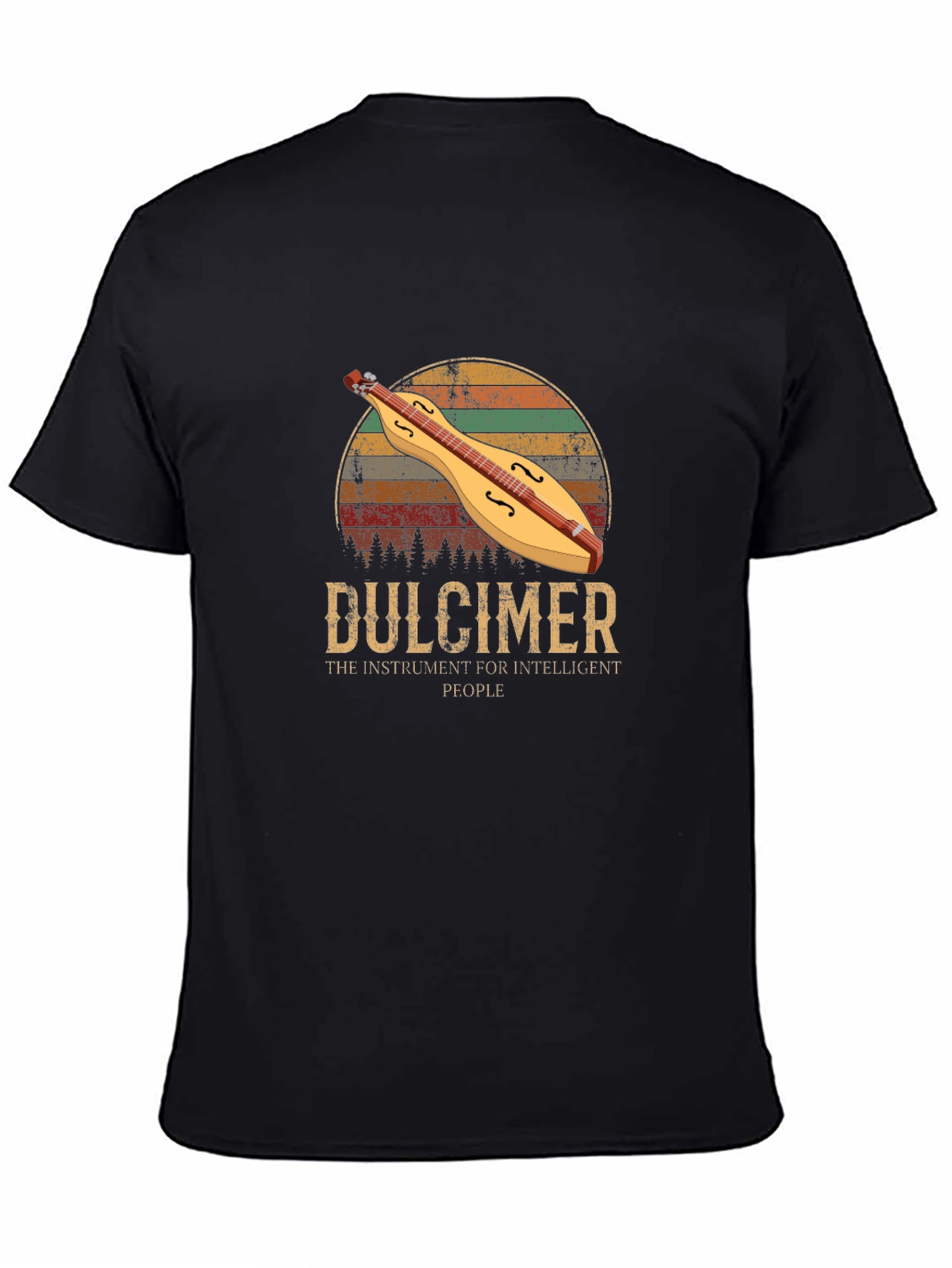 Dulcimer Instrument Intelligent People T-Shirt