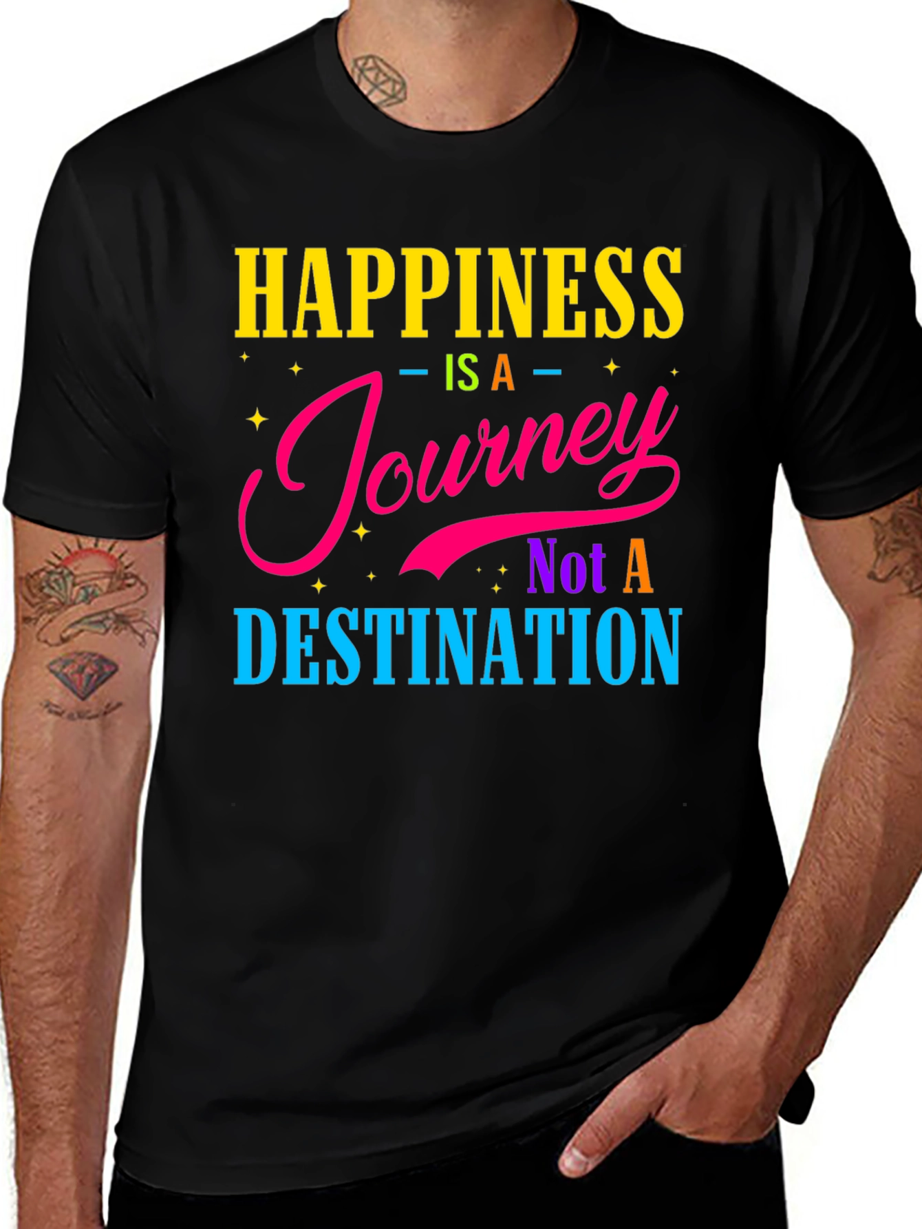 Happiness Journey Graphic T-Shirt