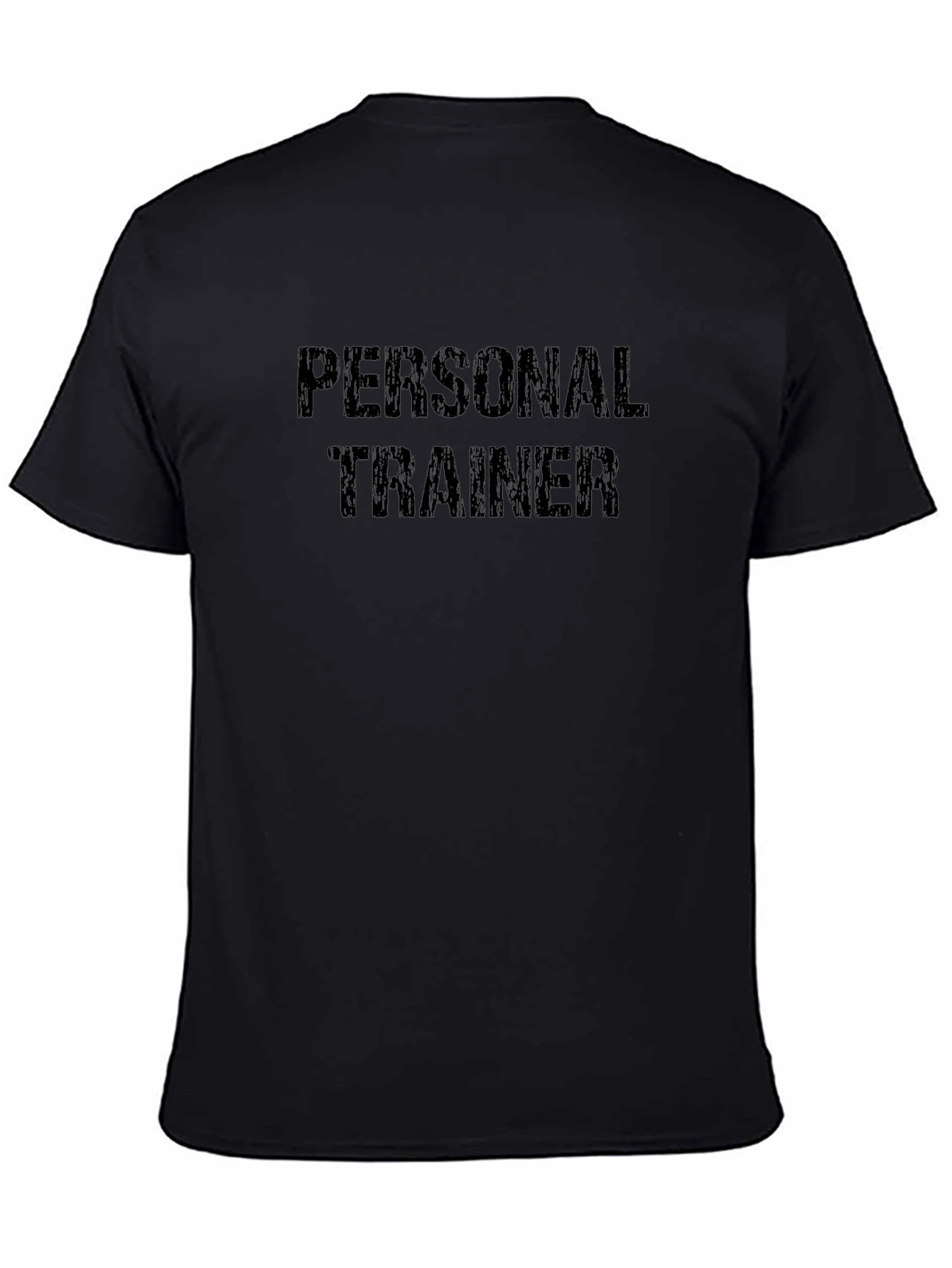 Personal Trainer Black T-Shirt Gym Fitness
