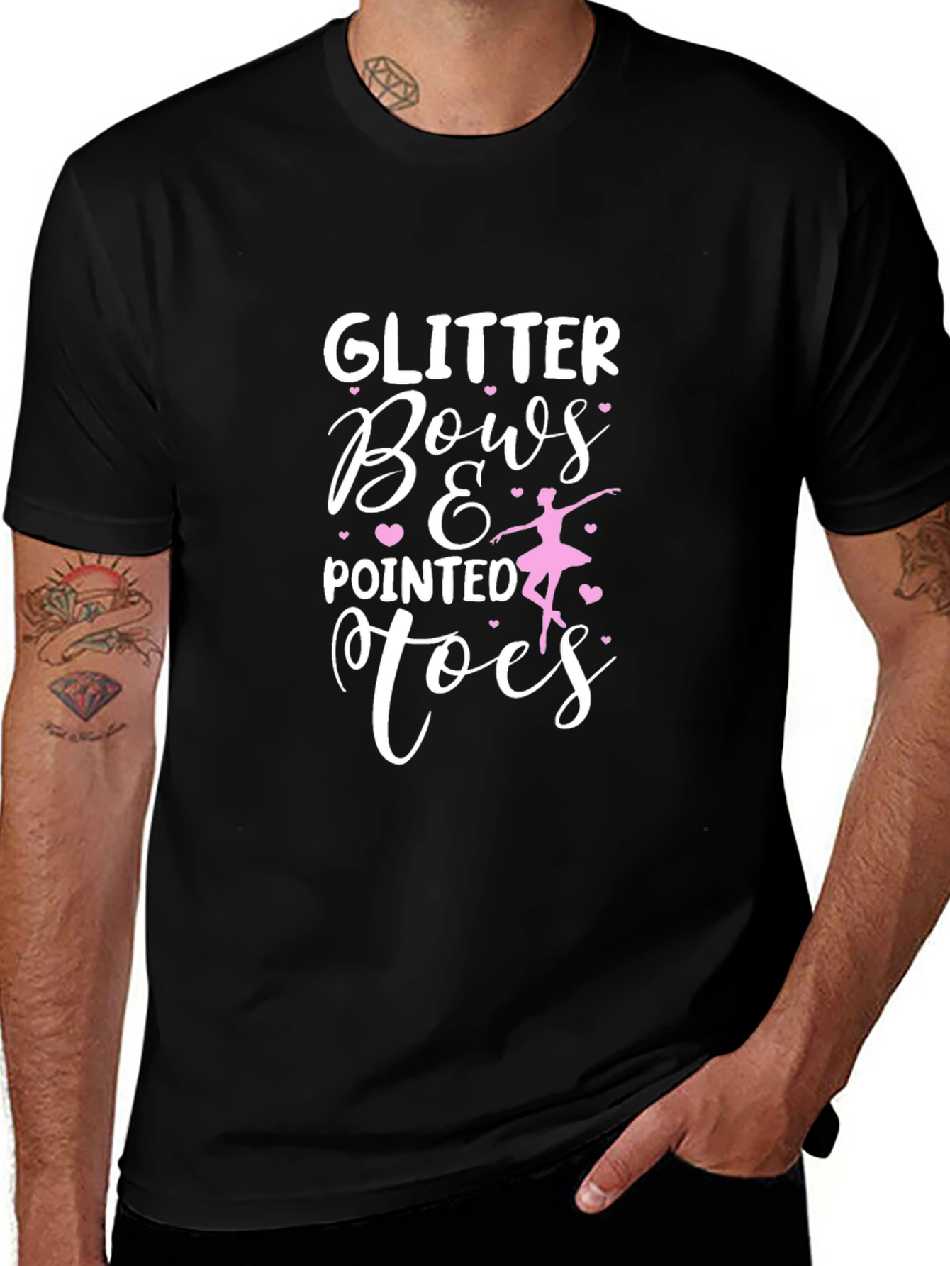 Glitter Bows & Pointed Toes Ballet T-Shirt